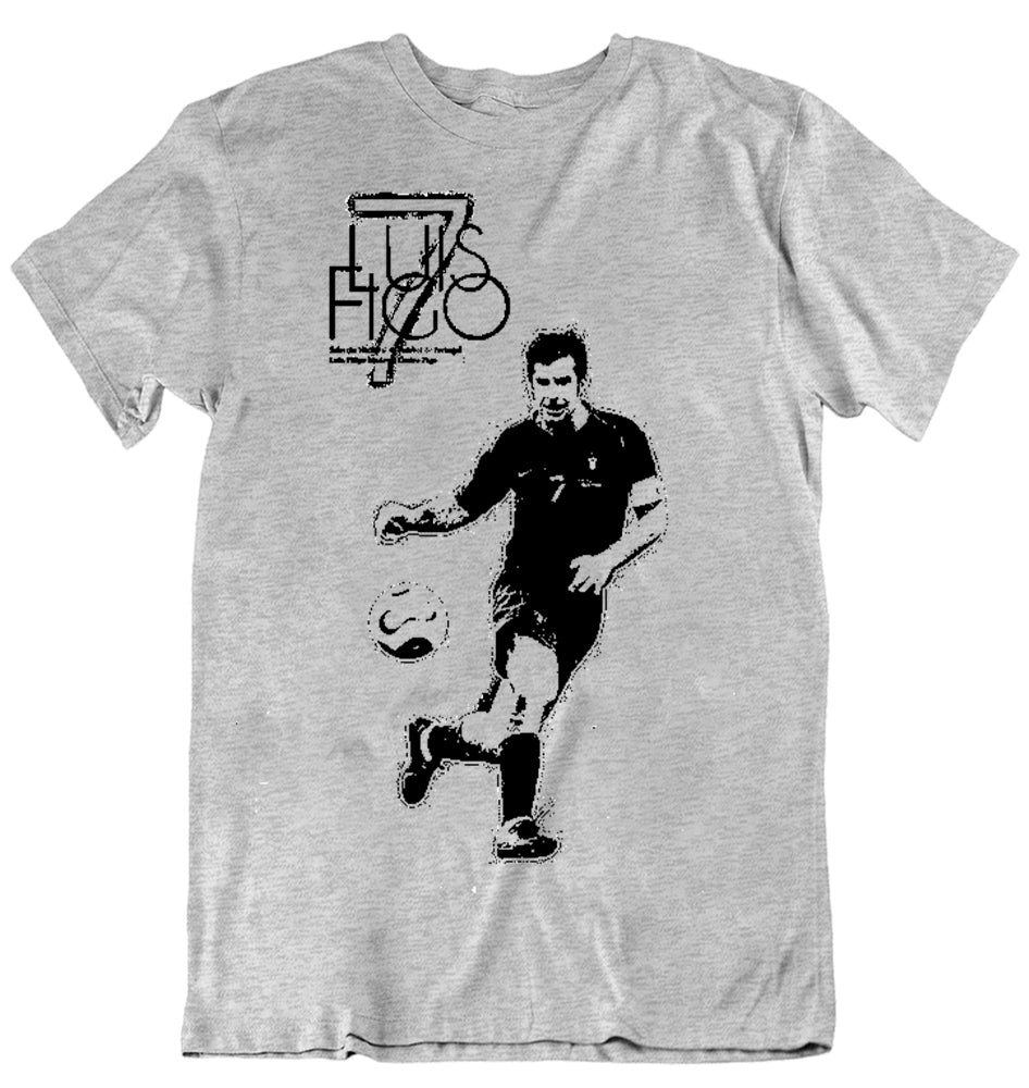Retro Luís Figo Poster T-Shirt