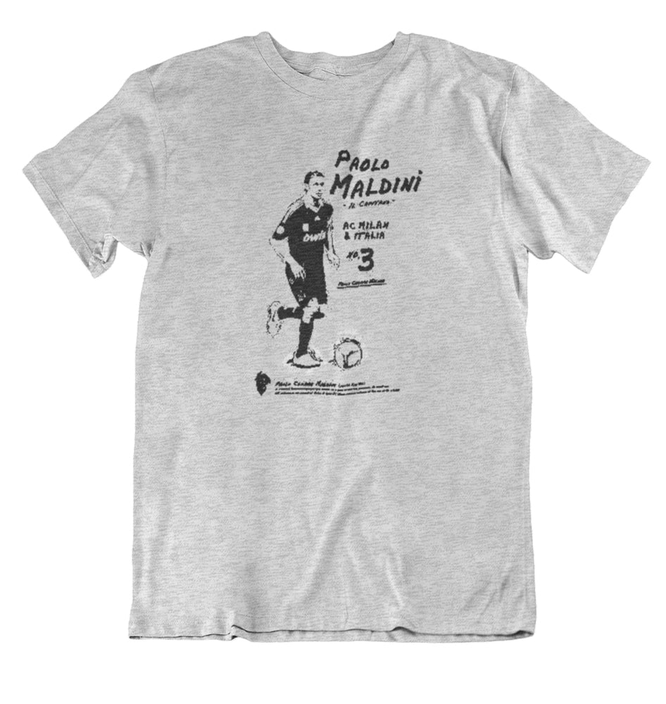 Retro Paolo Maldini Poster T-Shirt