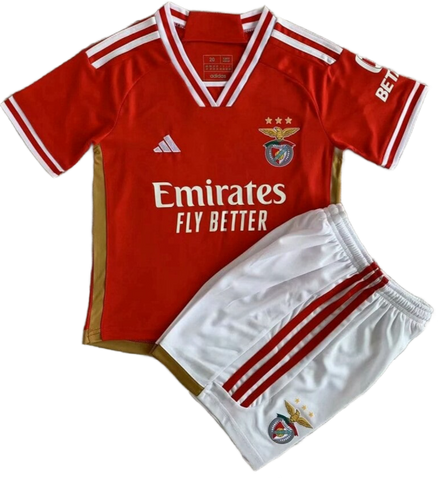 Kids Benfica Home 2023/24 Football Soccer Kit