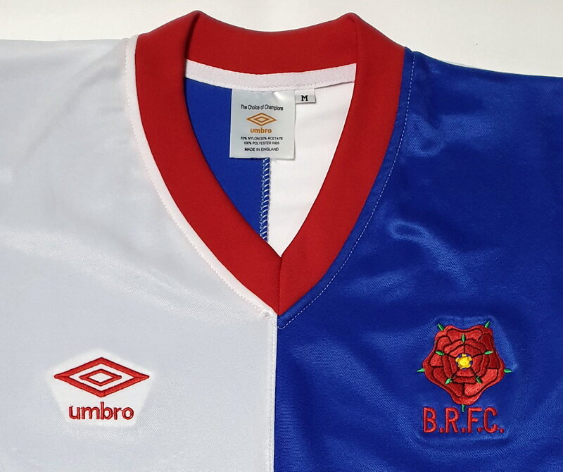Retro Blackburn Rovers Home 1980 Football Shirt Soccer Jersey Vintage