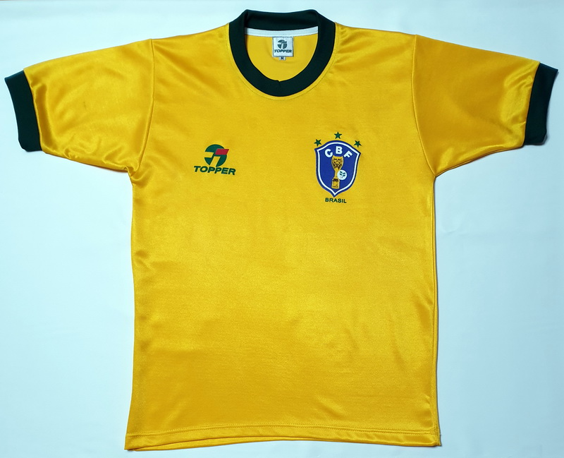 Retro Brazil Home 1982 WC Football Shirt Soccer Jersey Vintage