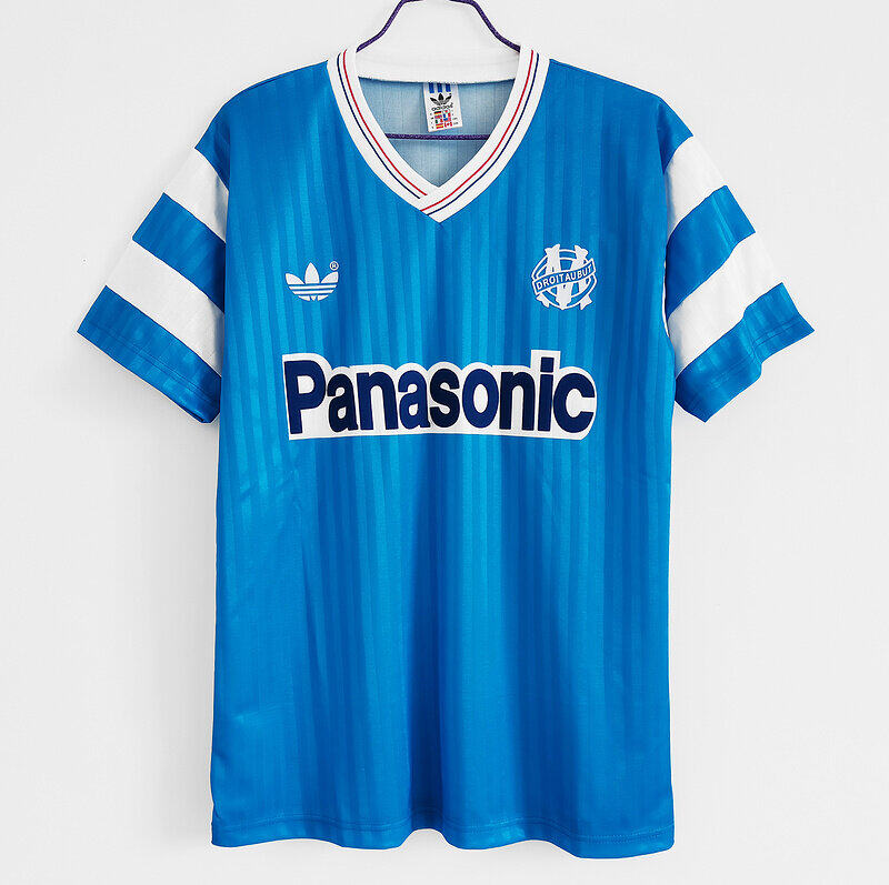 Marseille Away 1990 Football Shirt Soccer Jersey Retro Vintage