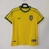 Brazil Home 1998 Football Shirt Soccer Jersey Retro Vintage