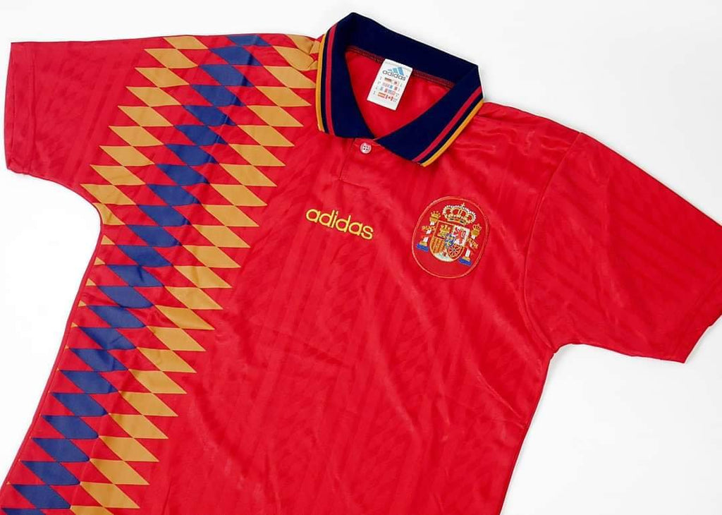 Spain Home 1994 Football Shirt Soccer Jersey Retro Vintage