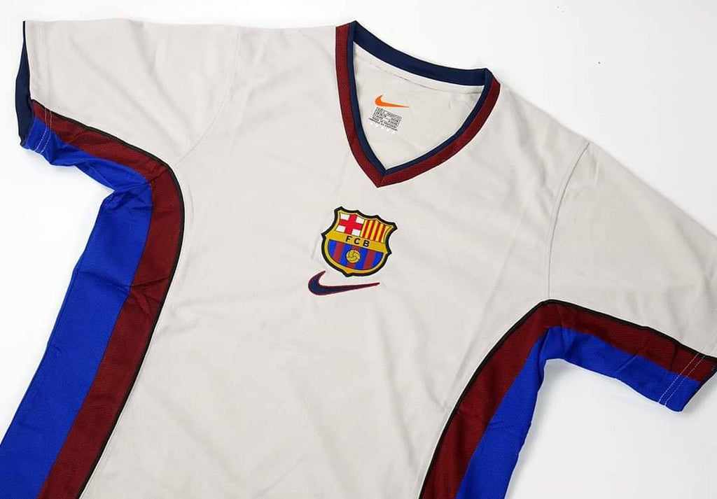 Barcelona Away 1999-2000 Football Shirt Soccer Jersey Retro Vintage