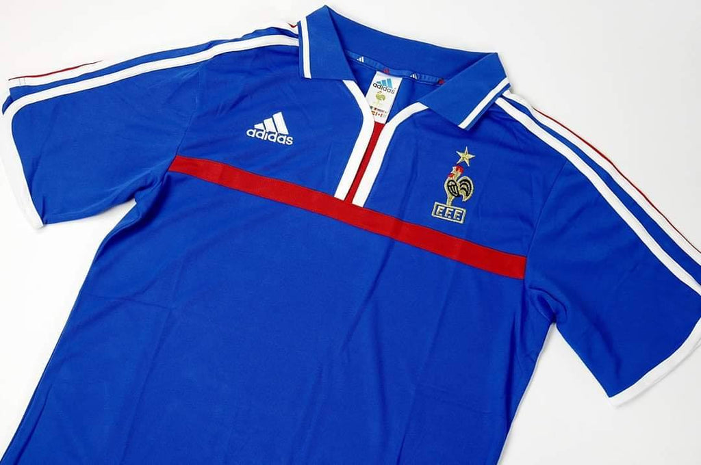 France Home Kit 2000 Football Shirt Soccer Jersey Retro Vintage