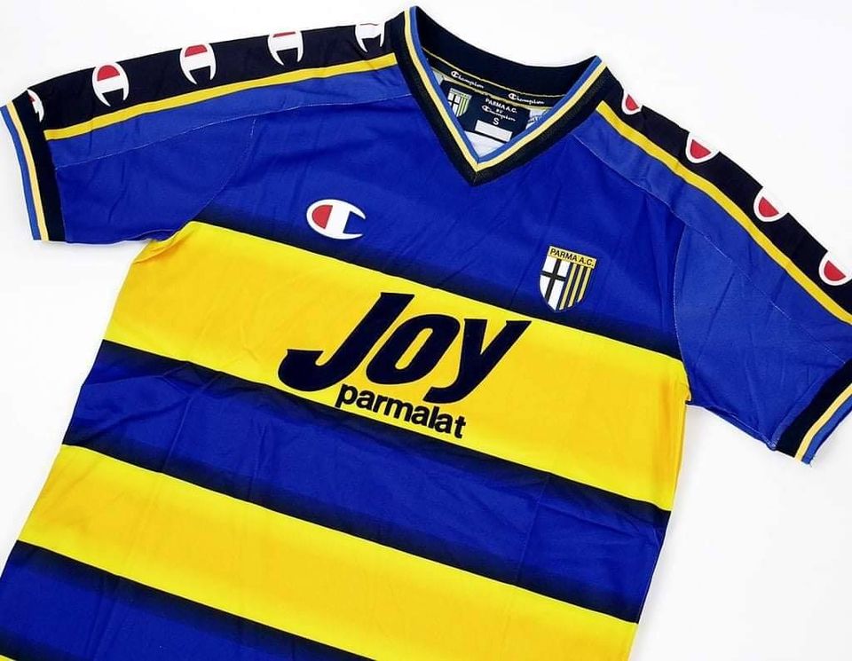 Parma Home Kit 2002-03 Football Shirt Soccer Jersey Retro Vintage