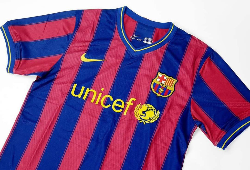 Barcelona Home 2009-10 Football Shirt Soccer Jersey Retro Vintage
