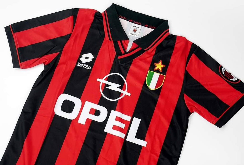 AC Milan Home 1996-97 Football Shirt Soccer Jersey Retro Vintage