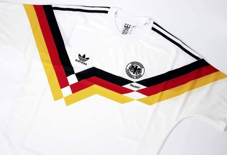 Germany Home 1990 World Cup Final Football Shirt Soccer Jersey Retro Vintage