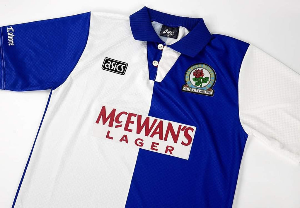 Blackburn Rovers Home 1994-95 Football Shirt Soccer Jersey Retro Vintage