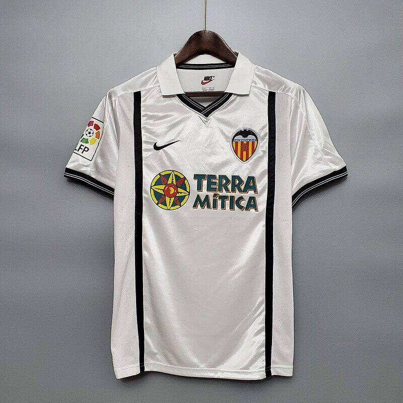 Valencia Home 2000-01 Football Shirt Soccer Jersey Retro Vintage