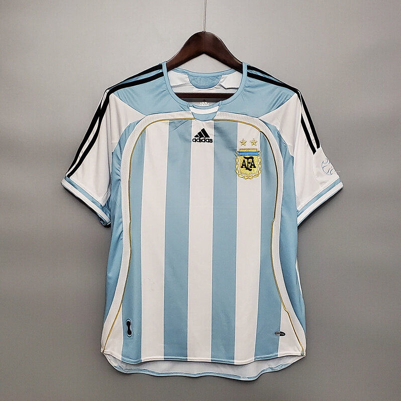 Argentina Home 2006 Football Shirt Soccer Jersey Retro Vintage
