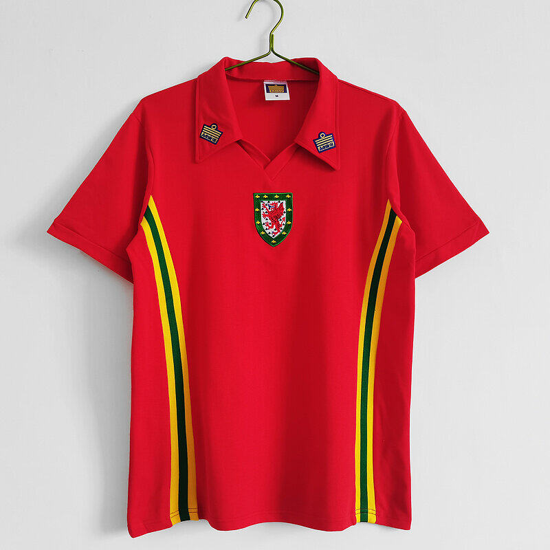 Wales Home 1976-79 Football Shirt Soccer Jersey Retro Vintage