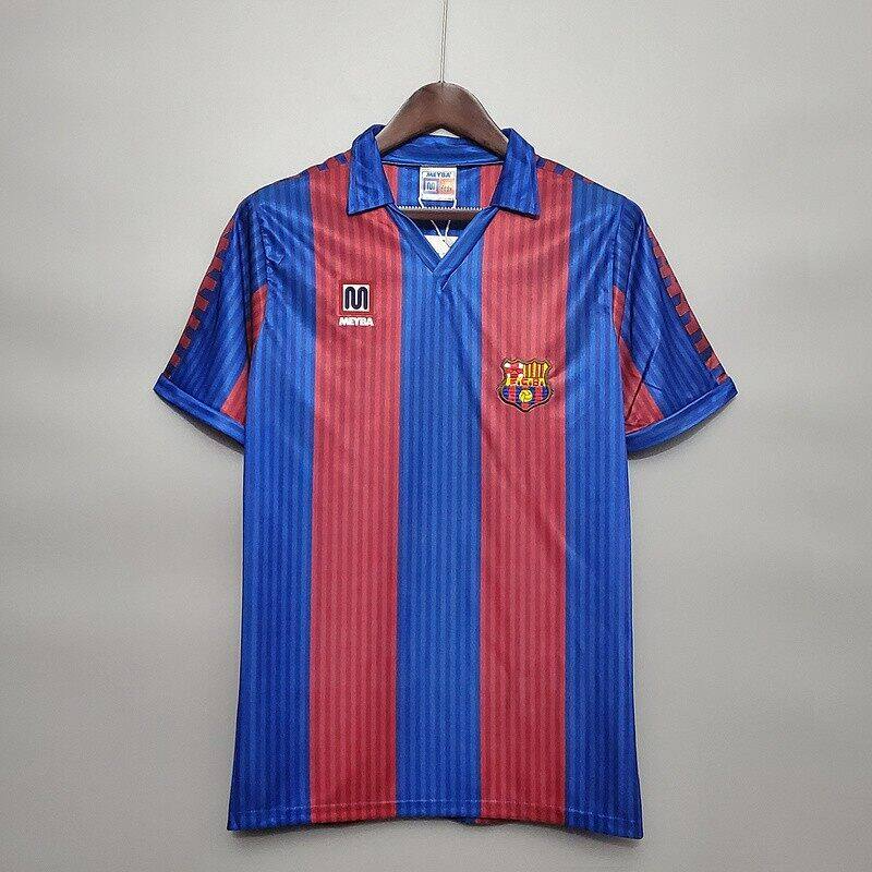 Barcelona Home 1990-91 Football Shirt Soccer Jersey Retro Vintage