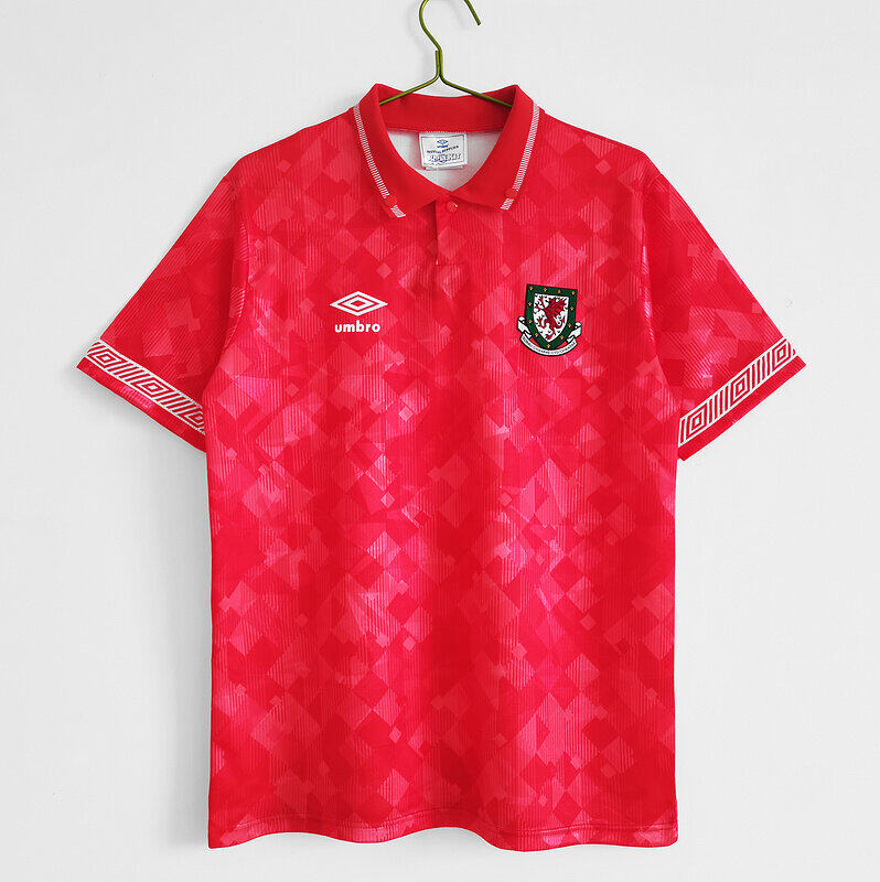 Wales Home 1990-92 Football Shirt Soccer Jersey Retro Vintage