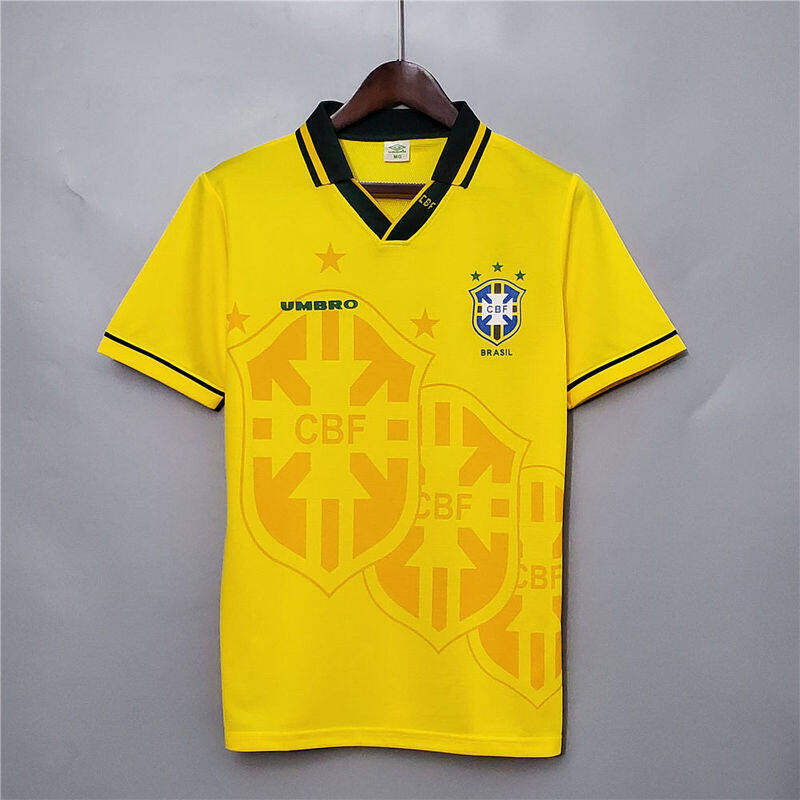 Brazil Home 1993-94 Football Shirt Soccer Jersey Retro Vintage