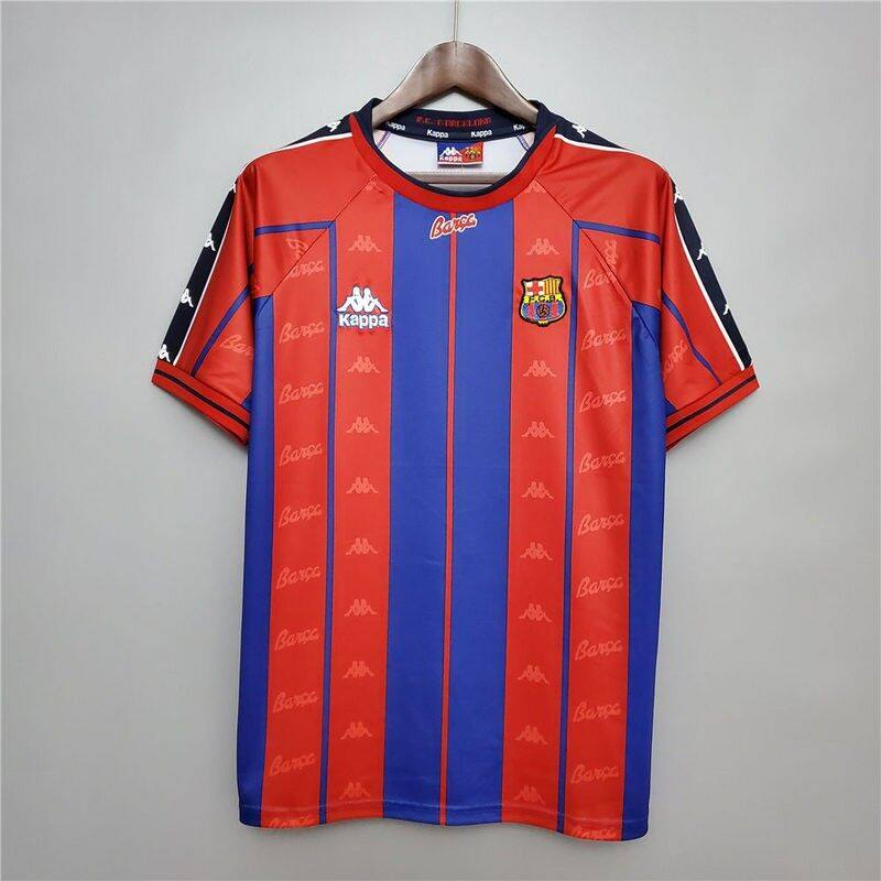Barcelona Home 1997-98 Football Shirt Soccer Jersey Retro Vintage